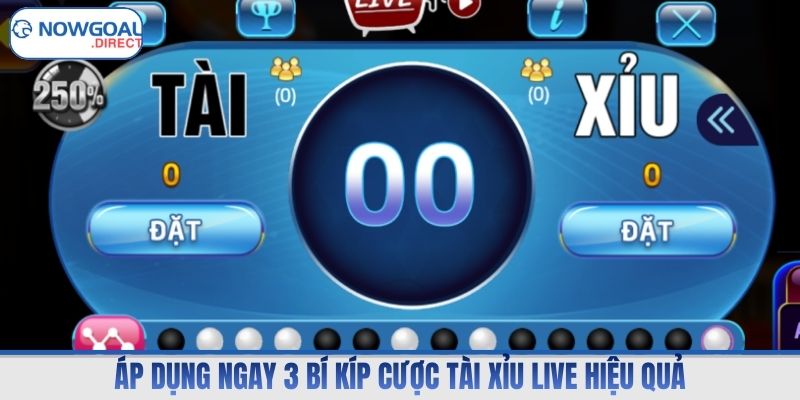 Áp dụng ngay 3 bí kíp cược tài xỉu live hiệu quả
